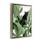 Stupell Industries Panther in Tropical Leaves Framed Floater Canvas Wall Art Design by Dorothy Fagan